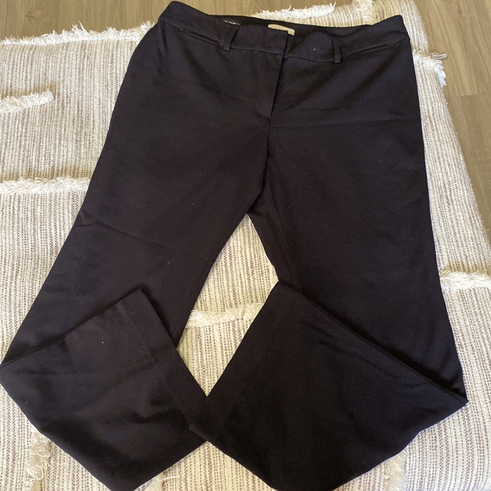 - Woman’s LOFT original Dress trousers Black career pants size 12p